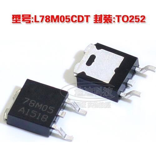 New L78M05CDT TO-252 three-terminal regulator 78M05 TO252 transistor 7805 patch