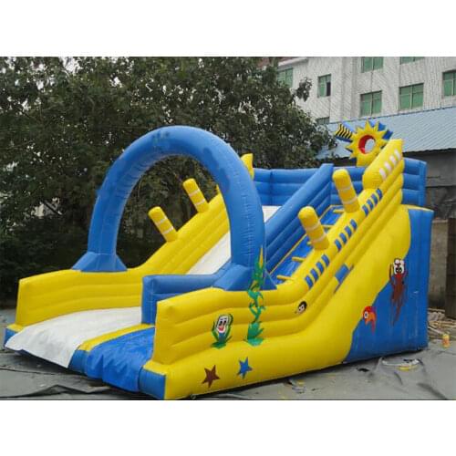 PVC Commercial inflatable slide inflatable trampoline castle inflatable bouncer slide