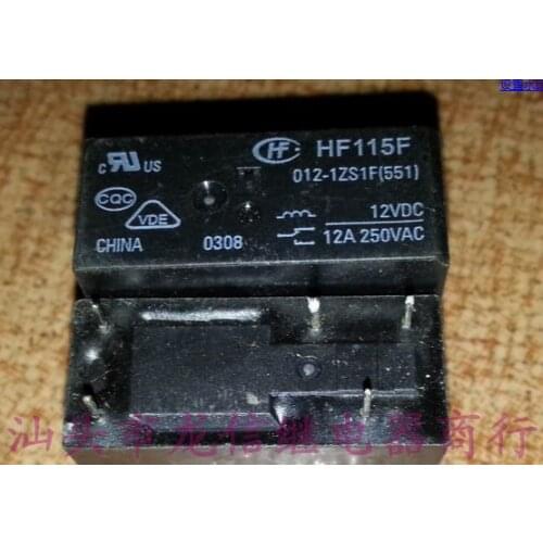 Relays HF115F 012-1ZS1F(551) 115F-1C-5P-12V