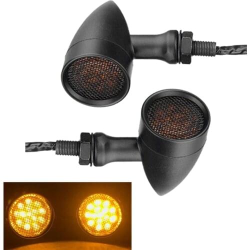 2 PCS LED Motorcycle Turn Signals Indicator Light for Suzuki Boulevard M109R M50 M90 M95 Marauder VZ 800 1600 Savage LS 650