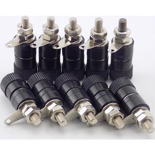 Amplifier Speaker 4mm DIY Banana female Plugs Posting Connector Splice Terminals For Audio Jack Red and Black color H10