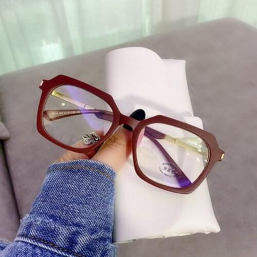 Vintage Anti Blue Light Glasses for Women/Men Black Square Eyeglasses Frames Ladies Computer Lens Radiation Protection Glasses