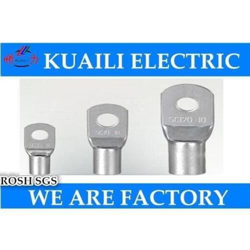 10 PCS SC150-10 Copper Cable Lug Wiring Terminal Connectors Connecting Tinned Lug car connector
