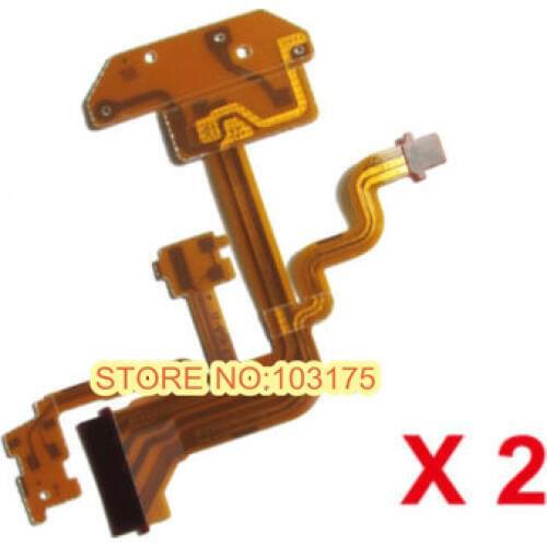 2Pcs New Flash Flex Cable Ribbon Part for Sony Camera DSC-H3 DSC-H10 H3 H10 NO Tape