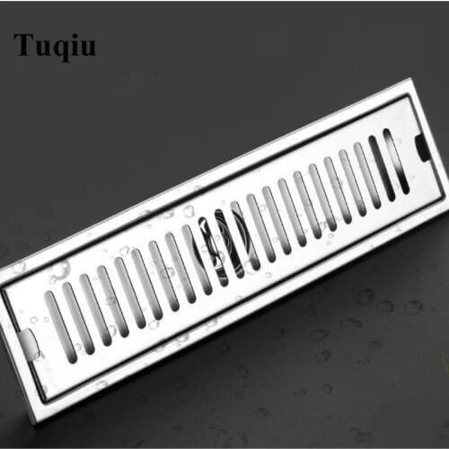 304 stainless steel bathroom shower floor long drainage square shower large floor drains shower drain cover roof drain
