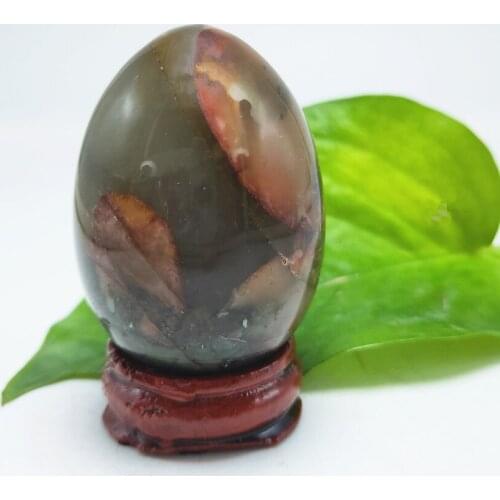 5cm crystal eggs Mineral Natural dragon blood stone quartz Egg-shaped sphere home decor healing