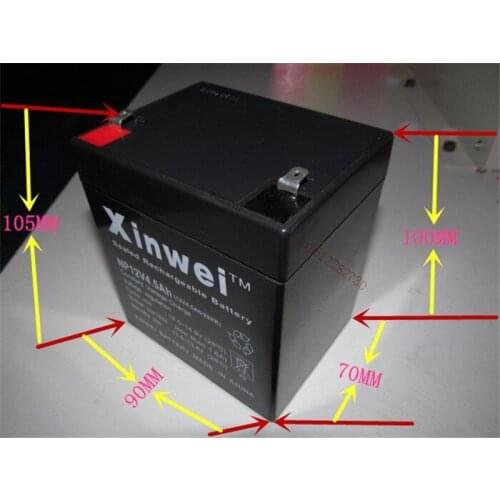 Storage Batteries 12V 4.5Ah lead acid rechargeable battery UPS Electricity back-up power electric door solid control equipment