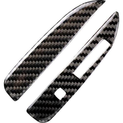 For Ford Mustang accessories Shifting Piece Carbon Car Interior Gears panel Decorative Cover Sticker 2015 2016 2017