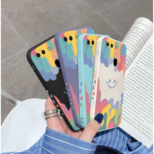 Ice-Cream Smile Case for OPPO A3S X5S X7 7N 8 9X 12 11X 31 33 52 53 72 92 55 73 91 93 F9 11 15 17PRO Reno 5 4 Pro SE Lite Cover