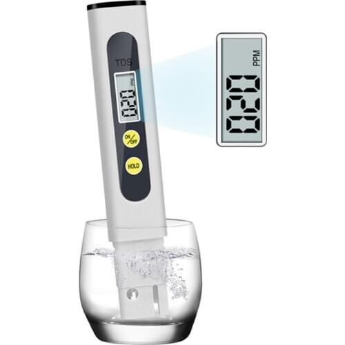 Digital PH TDS Meter Tester Temperature Pen Water Purity PPM Filter Hydroponic for Aquarium Pool Water Monitor Tester 0-9990ppm