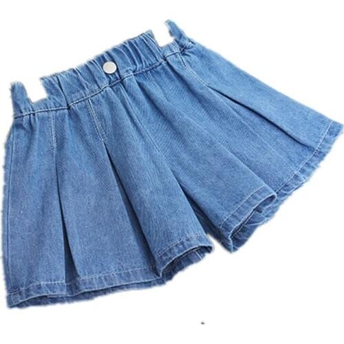 Fashion girls Jeans shorts Kids Baby girls Shorts skirts Denim pants Cotton trousers pants For baby kids girls clothing
