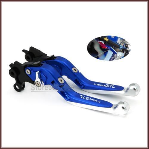 For BMW K1600 GTL K1600GTL 2011-2016 2015 2014 Motorcycle Folding Extendable Adjustable Brakes Clutch Levers CNC with logo