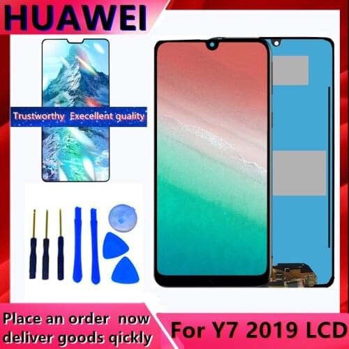 For Huawei Y7 2019 LCD Display Touch Screen With Frame For Y7 Prime 2019 DUB-LX3 DUB-L23 DUB-LX1 lcd