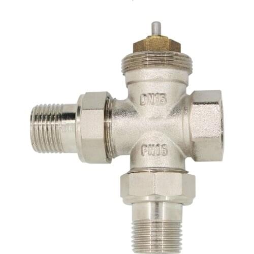 DN15 bass 3 way radiator valve regulating radiator regulator for thermostatic radiator valve actuator head