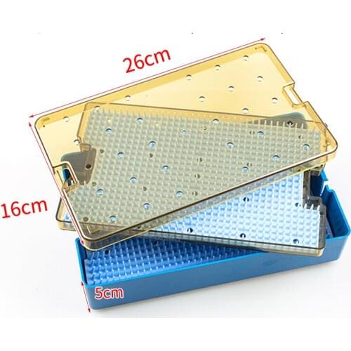 Double layer Silicone sterilization tray case opthalmic surgical instrument dental instrument Disinfection box
