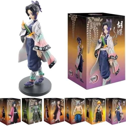 15 style Anime Demon Slayer Action Figure Mugen Train Rengoku Kyoujurou PVC model Kimetsu No Yaiba Rengoku Kyoujurou Toys