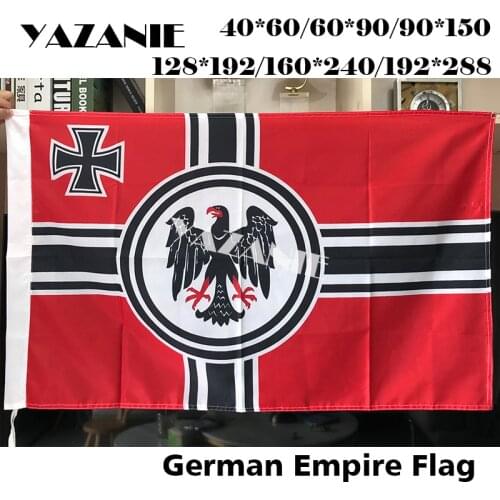 YAZANIE Germany Greater German Reich War Eagle Flag Polyester German Empire Iron Cross First World War Germany Army Flag