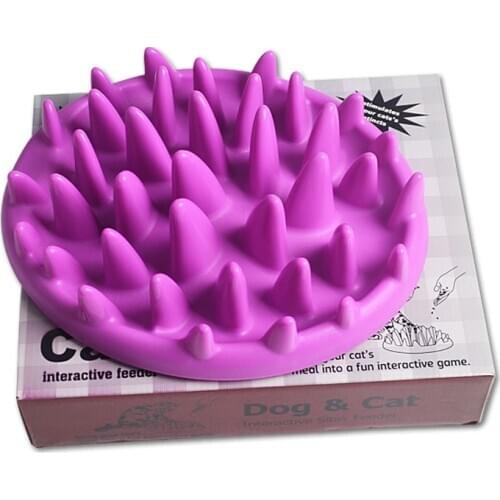 Pet Catch Interactive Slow Feeding Bowl, Anti-gulping Pet Bowl Insert Feeder, Bloat Gobble Stopper Dog Feeding Bowls Diet Dishes