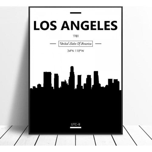 Los Angeles Canvas Painting Wall Art Pictures Prints Home Decor Wall Poster Decoration for living Room
