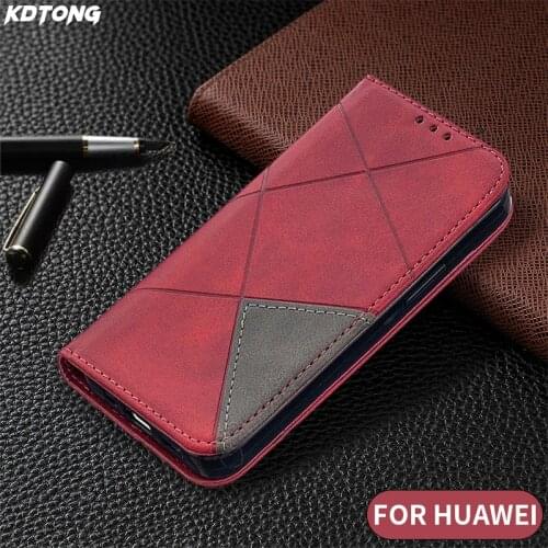Luxury Flip Wallet With PU Leather Case For HUAWEI Honor 20S 10i 10 9X 9A 9S 8A 8S 7A 7C NOVA 4E 5i Y5 Y6 Y7 Y9 Phone Case Cover