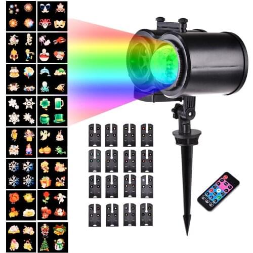 Dual Tubes Type Pattern Ripple Lamp Film Projector Lamp Marine Light Wall Decoration Light Waterproof