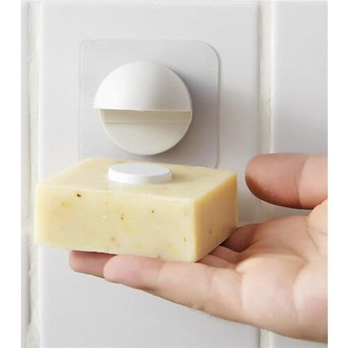 Magnetic Soap Holder Container Dispenser Wall Mounted Soap Holder Hanging Rack Bathroom Products Shower Storage Soap Dishes