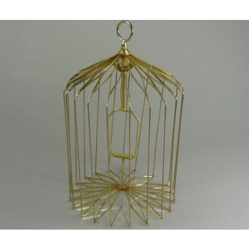 Small Size Appearing Bird Cage Golden - Magic Trick,Stage Magic Props,Close Up,Mentalism,Comedy,Illusion,Magic Show,Magia Toys