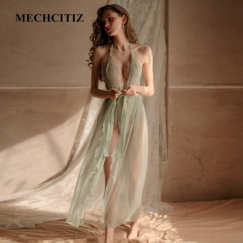 Женские длинные ночные сорочки MECHCITIZ China At AliExpress