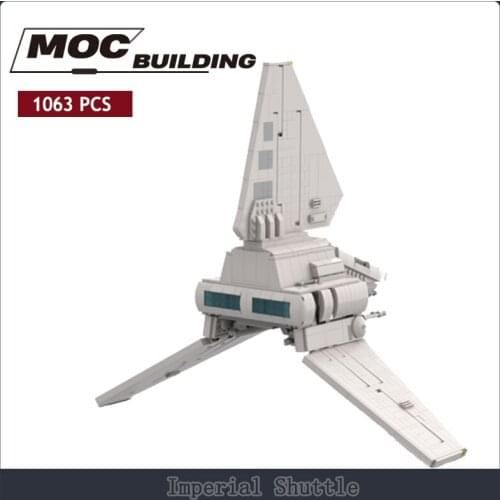 MOC-78412 Movie Space Wars Empire Spaceship Figures Building Blocks Imperial Shuttle Bricks Kid Toys Christmas Gift