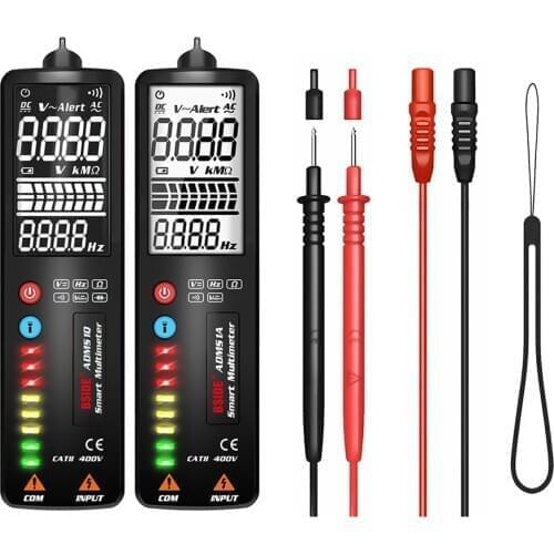 BSIDE ADMS1A/Q Smart Digital Multimeter 2.4 inch LCD Voltage Detector Pen Portable DC AC Voltage Ohm Continuity Hz NCV test Tool