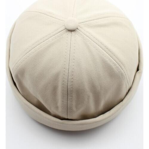 Men Women Hat Cap Casual Docker Sailor Mechanic Brimless Solid Color Breathable Unisex Cap 2020 Fashion Hats