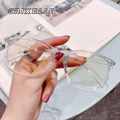 CRIXALIS Mens Anti Blue Light Computer Gaming Glasses 2021 Anti-Fatigue Optical Glasses Frame Square Fashion Eyeglasses UV400