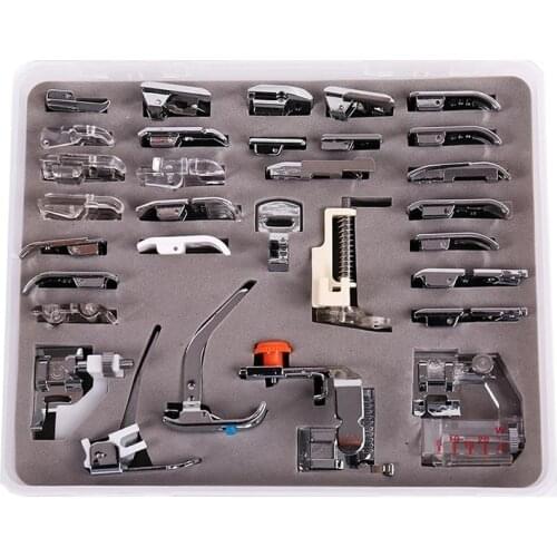 NEW 32 presser foot WITH English instructions Domestic Sewing Presser Foot Presse Feet Kits For Singer Brother Juki Kenmore