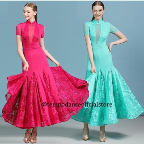 NEW!! waltz dress rumba standard smooth dance dresses of 2020 Standard social dress Ballroom dance competition dress Lace