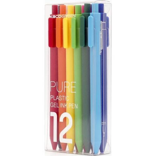 Original KACO Colorful Sign Pen 12 Colors 0.5mm Refill ABS Plastic Write Length 400m Smooth Writing from Xiaomi Mijia Youpin