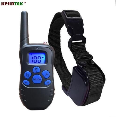 Remote Training Dog Anti Bark Collar Ultrasonic Shock LCD Vibration Pet Electric 100g2280