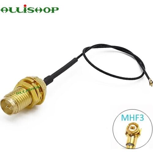 ALLiSHOP RP SMA Female to IPX IPEX U.FL MHF3 RF Pigtail Jumper Cable for Mini PCI 0.81mm M2 Card WiFi Card Wireless Router