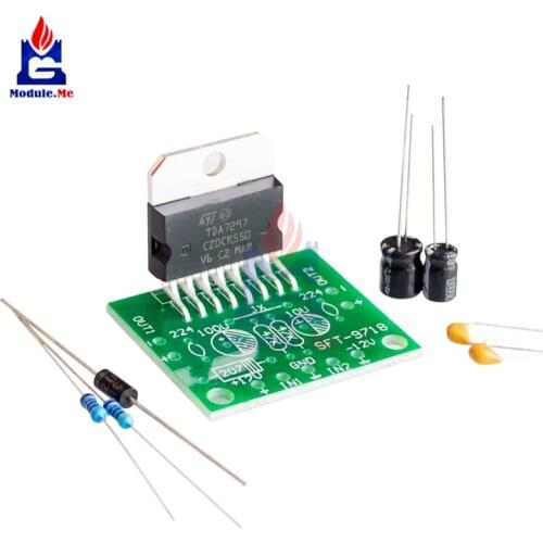 TDA7297 Amplifier Board Module 12V DC Excellent Grade 2.0 Dual Audio Encoding Electronic Diy Kit Output 10-30W