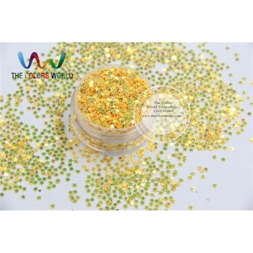 SSWJ2-1 Sequins Stars shape Magical Bullion Color Love accessory for nail Art or DIY deco