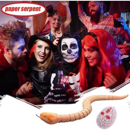 Funny Rc Animals Toys 16 Inches Realistic Remote Control Rc Snake Toy With Shaped Infrared Control Halloween Funny Prank Toys