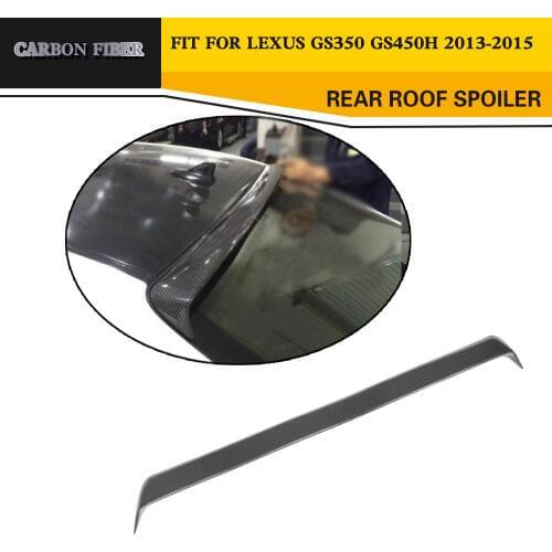 Carbon Fiber Rear Roof Spoiler Lip Wings For Lexus GS350 2012 2013 2014 2015 GS Bumper and F Sport Bumper
