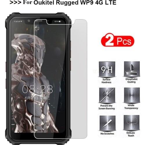 2PCS Tempered Glass For Oukitel Rugged WP9 4G LTE Glass Scratch proof Screen Protector Tempered Glass For Oukitel WP9 Phone Film