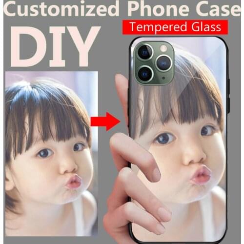 Tempered Glass Custom DIY Phone Case For OPPO Realme X50 Pro C2 C3 3 5 5i 6 7 X XT X2 3 Pro Lite K3 K5 Custom Case Cover Fundas