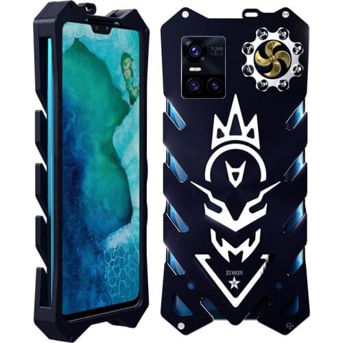 Zimon Armor Aviation Aluminum Metal Bumper Phone Case For Vivo S10 S9 Iqoo Neo 5 7 Pro Powerful Outdoor Frame Shockproof Cover