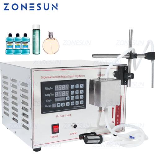 ZONESUN GZ-YG1 Automatic Magnetic Pump Filling Machine Perfume Juice Essential Oil Liquid