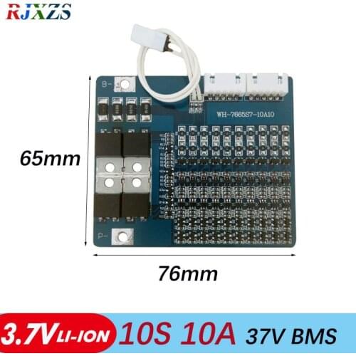 10S 10A li-ion 37V 42V BMS PCM battery protection board bms pcm for electric bike battery cell pack