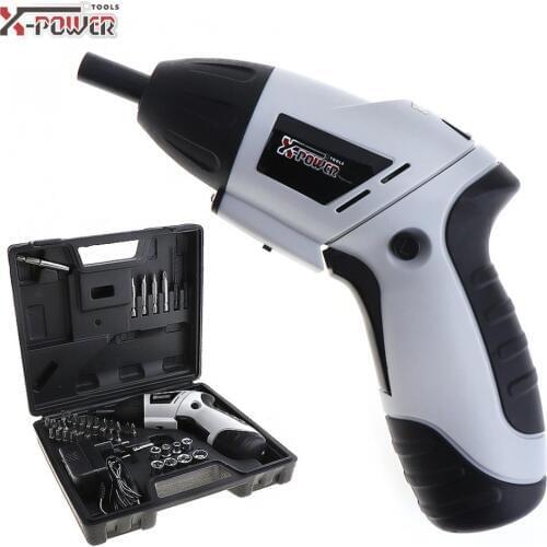 46pcs 4.8V Mini Rechargeable 110 / 220V Electric Screwdriver Combination with Bidirectional Button and LED Light Home /Office