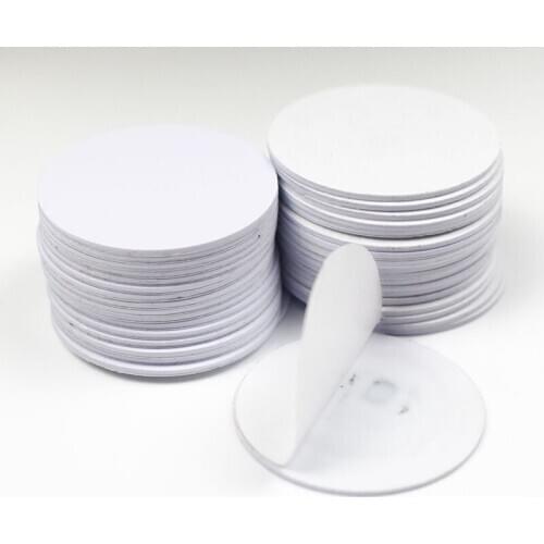 5pcs NFC 213 NFC 215 NFC 216 Round Coin Card TAG Sticker 13.56MHz ISO14443A RFID Tags for all enabled phones