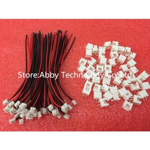 50 SETS Mini Micro ZH 1.5 2-Pin JST Connector with Wires Cable