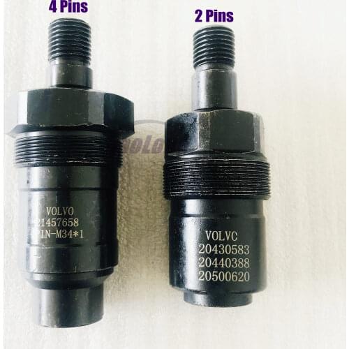 Adapter for Volvo 2 Pins 4 Pins Delphi E1 E3 Common Rail Diesel Unit Injector, Nozzle Opening Pressure and Atomization Testing